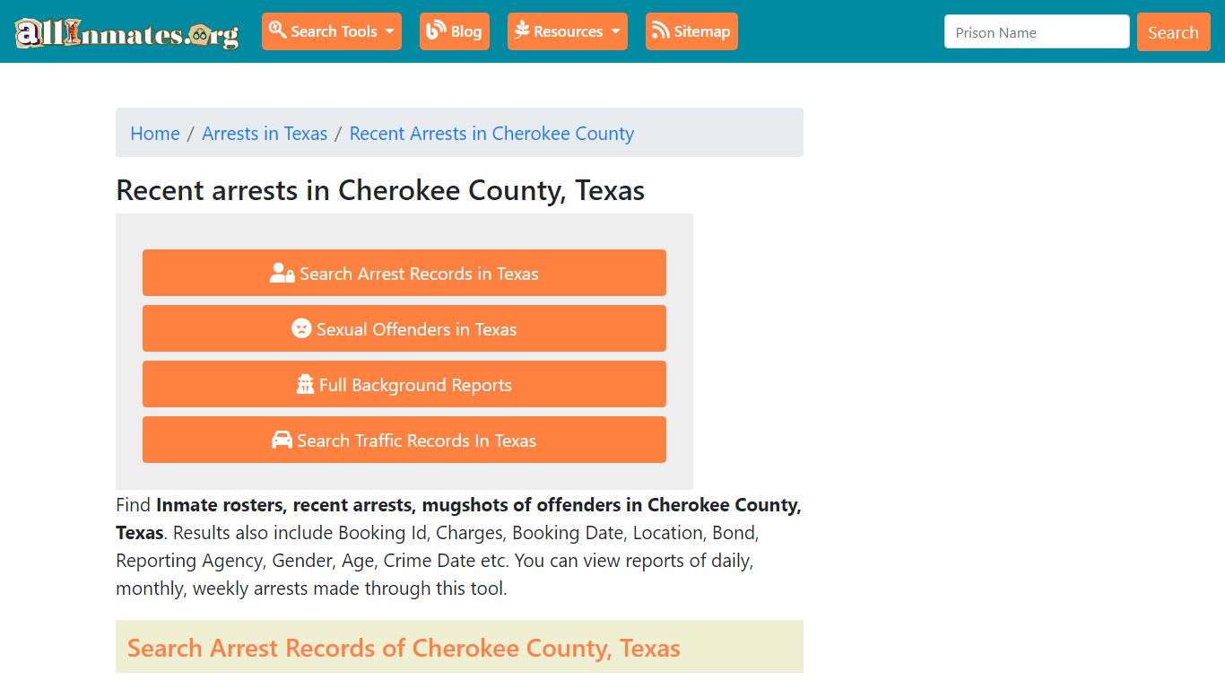 Recent arrests in Cherokee County, Texas | Mugshots, Rosters, Inmates ...